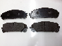 Image of Disc Brake Pad Set (Front). A set of disc brake pads. image for your 2021 Toyota Camry 3.5L V6 A/T AWD XSE Sedan 